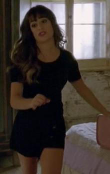 Rachel's black skort on Glee