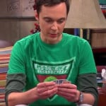 Sheldon’s Green Arrow shirt on The Big Bang Theory