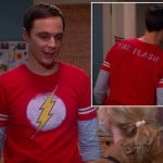 Sheldon’s The Flash shirt on The Big Bang Theory