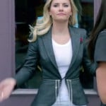 Alex’s zip/chain blazer on Happy Endings