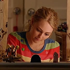 Carrie's rainbow striped top on The Carrie Diaries