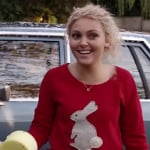 Carrie’s red bunny sweater on The Carrie Diaries