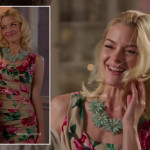 Lemon’s floral folded dress and blue flower necklace on Hart of Dixie