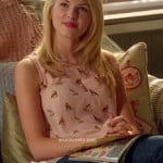 Magnolias pink fox print top on Hart of Dixie