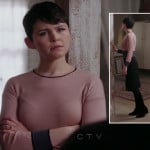 Mary’s blush pink and purple dress on Once Upon a Time