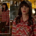 Jess’s orange check shirt on New Girl