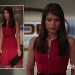 Padma’s red zip front dress on Revenge