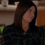 Penny’s navy plaid shirt on Happy Endings