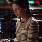 Zoe’s brown and white striped sweater on Hart of Dixie