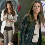 Zoe’s dark tweed jacket and leopard jeans on Hart of Dixie