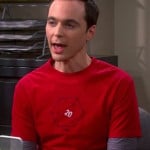 Sheldon’s red d20 dice shirt on The Big Bang Theory