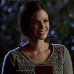 Zoe’s grey crochet sweater on Hart of Dixie