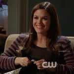 Zoe’s grey/blue/red striped sweater on Hart of Dixie