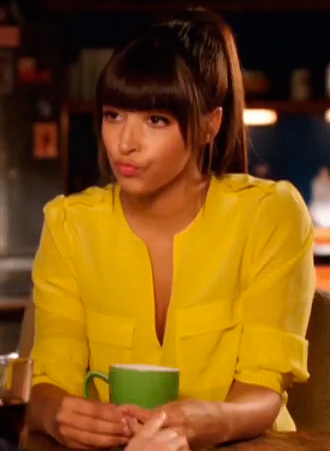 Cece’s yellow blouse on New Girl