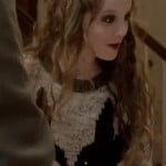 Dorrit’s grey bunny rabbit sweater on The Carrie Diaries