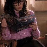 Jess’s pink checkered shirt on New Girl