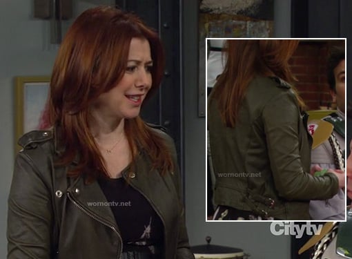 Lily's green leather jacket on How I Met Your Mother