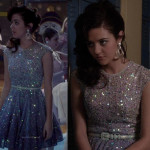 Maggie’s purple sequin ombre dress on The Carrie Diaries