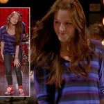 Marley’s purple striped top and red Converse sneakers on Glee