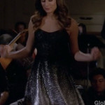 Rachel’s black and silver dress on Glee