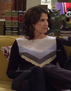 Robin's chevron stripe sweater on How I Met Your Mother