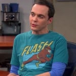 Sheldon’s green Flash shirt on The Big Bang Theory