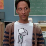 Abed’s robot shirt on Community