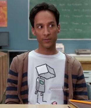 Abed's robot shirt on Community