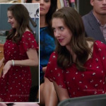 Annie’s red printed dress on Community