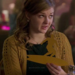 Boo’s yellow cable knit cardigan on Bunheads