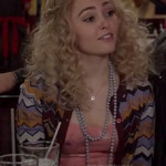 Carrie’s chevron striped cardigan on The Carrie Diaries