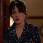 Jess’s blue star PJs on New Girl