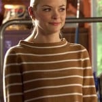 Lemon’s brown and white striped sweater on Hart of Dixie