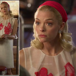 Lemon’s white sleeveless dress with red embroidered flowers on Hart of Dixie