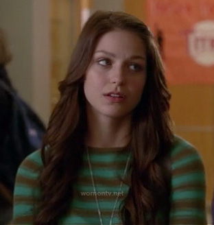 Marley’s green striped sweater on Glee