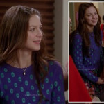 Marley’s purple and blue polka dot sweater on Glee