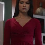 Padma’s red wrap dress on Revenge