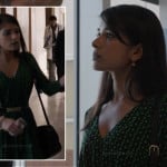 Padma’s green printed dress on Revenge