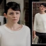 Mary’s white fluffy sweater on Once Upon a Time