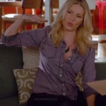 Alex’s purple denim shirt on Happy Endings