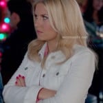 Alex’s white denim jacket on Happy Endings