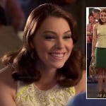 AnnaBeth’s neon lace peplum top on Hart of Dixie