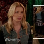 Britta’s denim jacket with black sleeves on Community