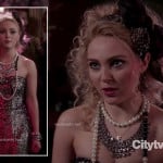 Carrie’s strapless sequin dress on The Carrie Diaries