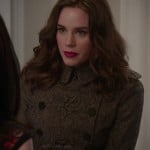 Charlotte’s brown lace trench coat on Revenge