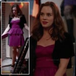 Charlotte’s pink peplum dress and black bolero on Revenge