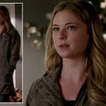 Emily’s denim hooded jacket on Revenge