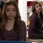 Haley’s purple knit sweater on Modern Family