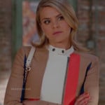 Jane’s colorblock moto jacket on Happy Endings