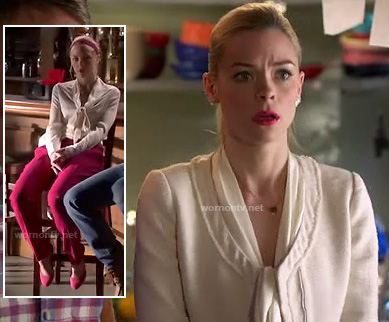 Lemon's white jacket and pink trousers on Hart of Dixie